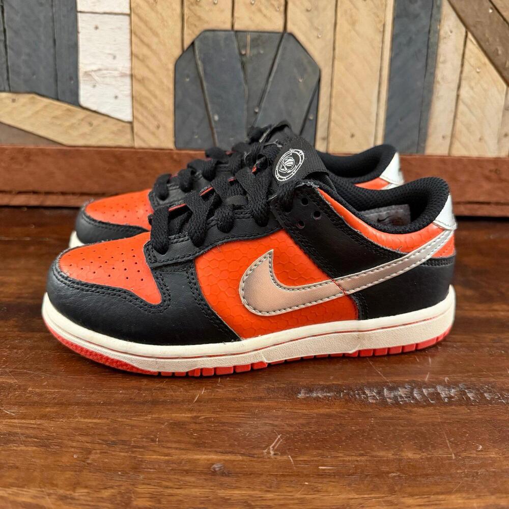 Nike Dunk‎ Low "Martian" Black/Picante Red Kids Sneakers 12C